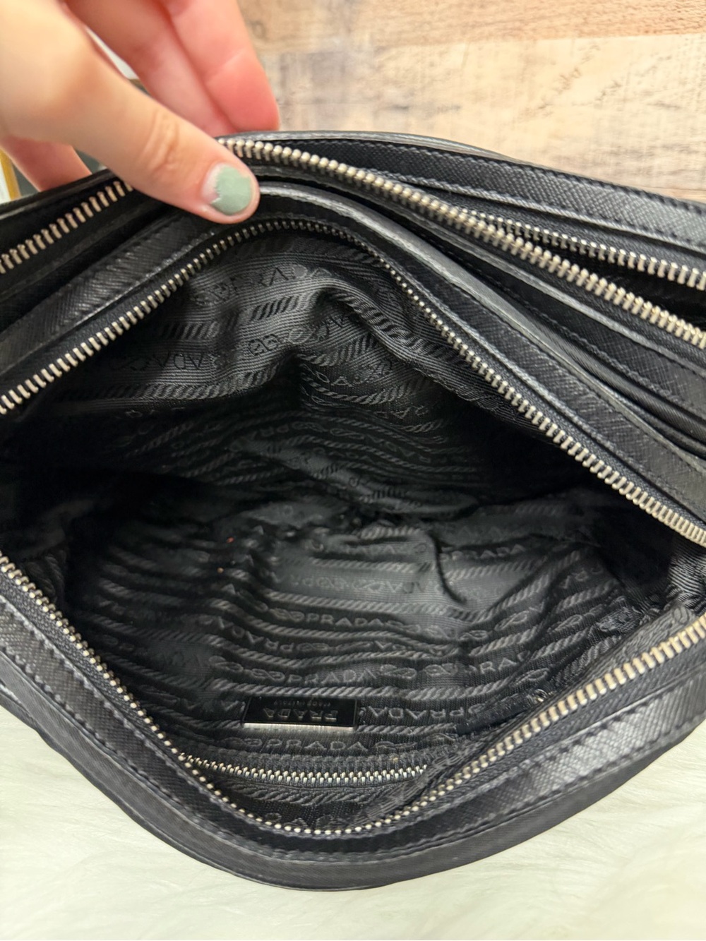 Prada Black Nylon Tessuto Shoulder Bag OS - Picture 7 of 9